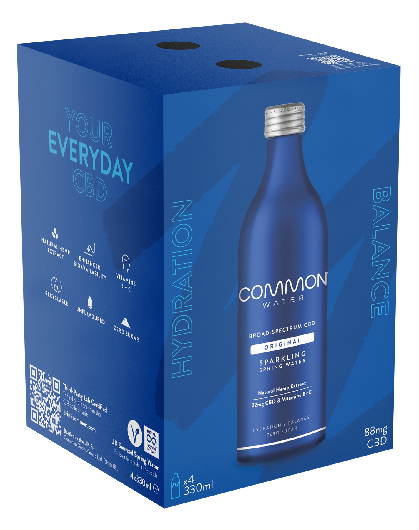 Common | Original Sparkling | CBD Hydration – Common Water